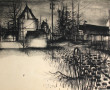 Albert DEMAN (1929-1996) "L'entrée du vi