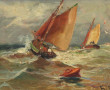 Gaston CORBIER (1869-1945) "Bateaux de p
