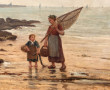 Ecole de Française début XXème "Pêcheuse