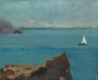 Philippe GRANAT (Xxème) "Paysage breton,