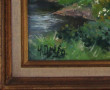 Ecole Xxème "Paysage de campagne", huile