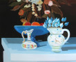 P.ROUX (Xxème) "Nature morte à la coupe 