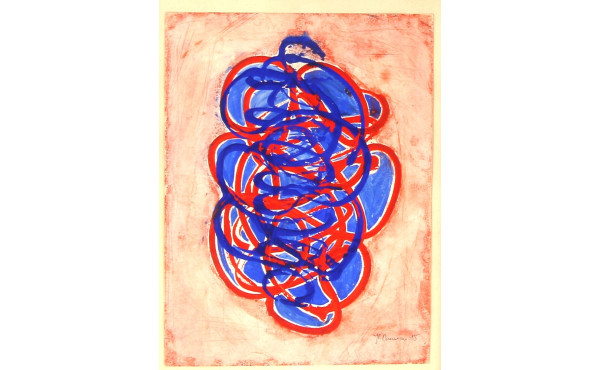 JF DOURNEAU (Xxème) "Variation bleu et r