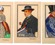GEO FOURRIER (1898-1966) - Lot de 3 poch