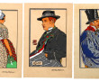 GEO FOURRIER (1898-1966) - Lot de 3 poch