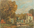 Gustave MORDO (1907-?) "Paysage Ile-de-F