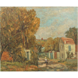 Gustave MORDO (1907-?) "Paysage Ile-de-F