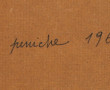 Gustave MORDO (1907-?) "La péniche" huil