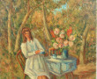 Gustave MORDO (1907-?) "Jeune fille à la