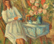 Gustave MORDO (1907-?) "Jeune fille à la