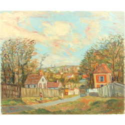 Gustave MORDO (1907-?) "Une rue à Montmo