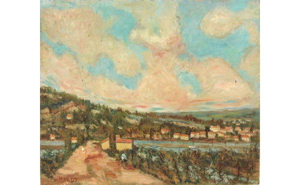 Gustave MORDO (1907-?) "Chemin du Doule,