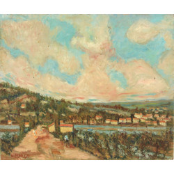 Gustave MORDO (1907-?) "Chemin du Doule,