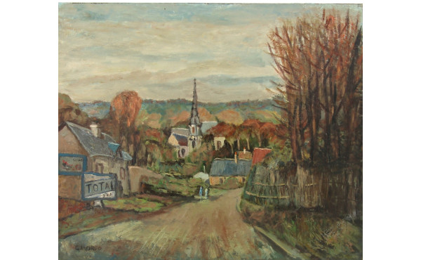 Gustave MORDO (1907-?) "Bretagne" huile 