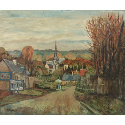 Gustave MORDO (1907-?) "Bretagne" huile 
