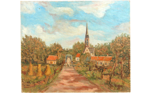Gustave MORDO (1907-?) "Marcheuses, Oise