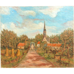 Gustave MORDO (1907-?) "Marcheuses, Oise