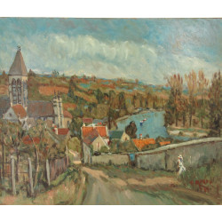 Gustave MORDO (1907-?) "Eglise de Vetlei