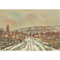 Gustave MORDO (1907-?) "Jour de neige" 