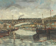 Gustave MORDO (1907-?) "Fin d'Oise" huil