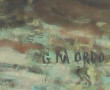 Gustave MORDO (1907-?) "Fin d'Oise" huil