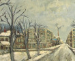 Gustave MORDO (1907-?) "Paysage de neige