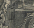 J.BOUCHE (Xxème) "Femme à la traction", 