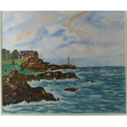 Gustave MORDO (1907-?) - Paysage de côte
