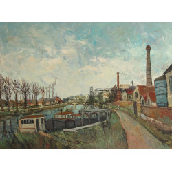 Gustave MORDO (1907-?) "La Seine, Saint-