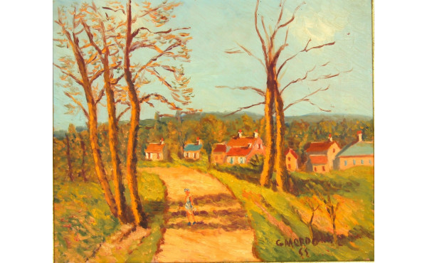 Gustave MORDO (1907-?) "Le lys Chantilly