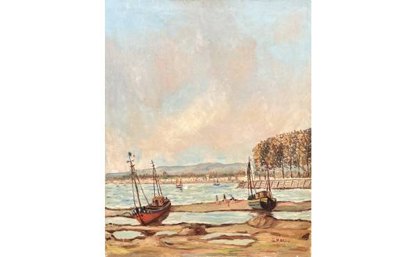 Gustave MORDO (1907-?) "Baie de la Somme
