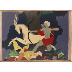 Ecole Française années 50 "Diane chasser