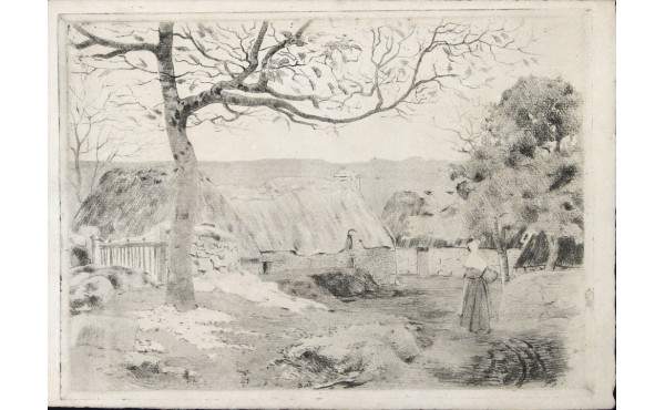 Henri DELAVALLEE (1862-1943) "Bretonne d