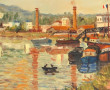 Gustave MORDO (1907-?) "La Briche à Sain