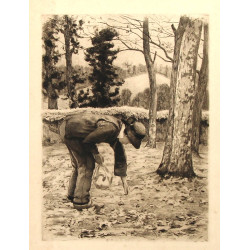 Henri DELAVALLEE ( 1862-1943) "Le ramass