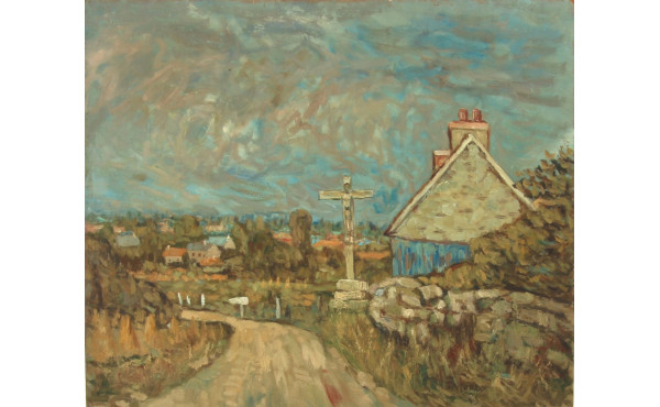 Gustave MORDO (1907-?) "Bretagne, côte d