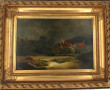 A.KINCH (Xxème) "Paysage, huile sur toil