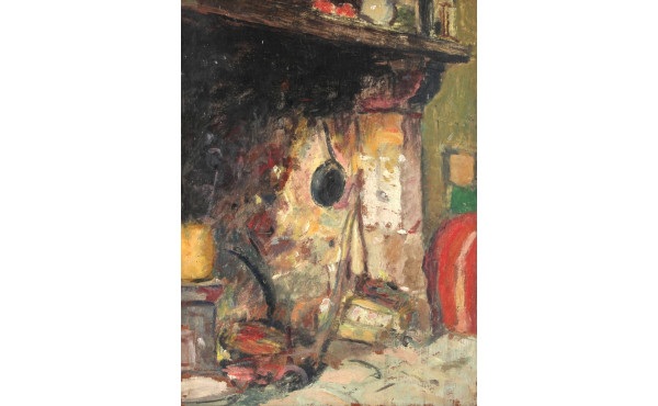 Louis-François BILOUL (1874-1947) "L'âtr