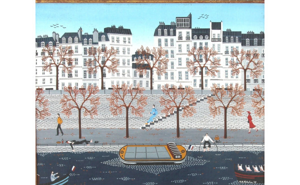 Anne-Marie SABATIER (1947) "Vue sur la S