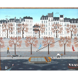 Anne-Marie SABATIER (1947) "Vue sur la S