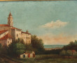 Ecole Italienne XIXème "Paysage animé", 
