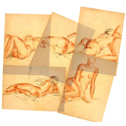 Ecole Française début Xxème - Lot de 13 