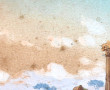 Ecole XIXème "Paysage animé aux ruines",