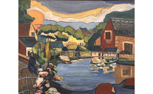 Yvette de la CHASSAIGNE (1946) "Vue de P