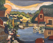 Yvette de la CHASSAIGNE (1946) "Vue de P