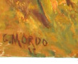 Gustave MORDO (1907-?) "Sous-bois" huile
