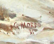 Gustave MORDO (1907-?) "Paysage de neige
