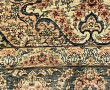Tapis en soie mercerisée à décor floral 
