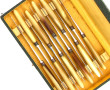 Lot comprenant 12 cuillères à moka en mé