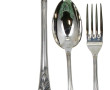 Ménagère en métal argenté à décor rocail